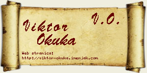 Viktor Okuka vizit kartica